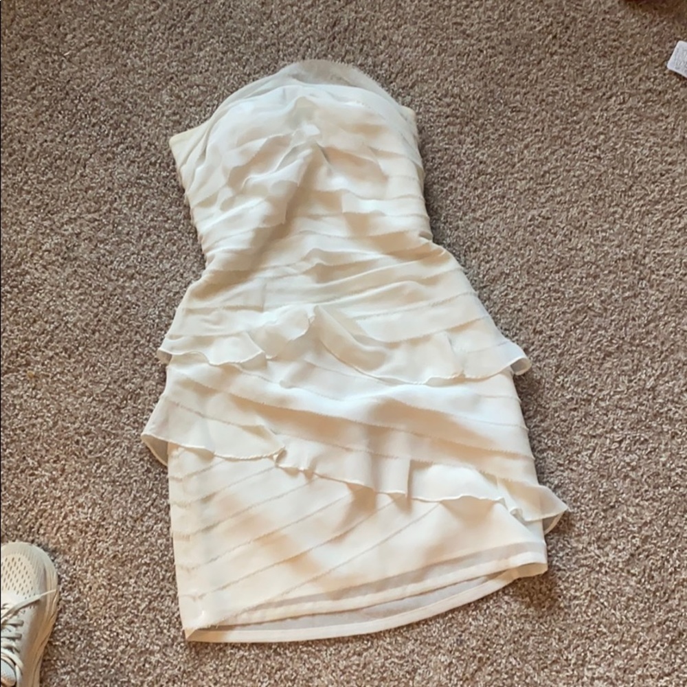 White cocktail dress